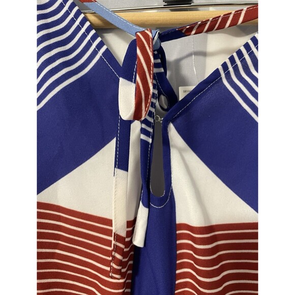 A Pea in the Pod Women's Maternity Dress Red White Blue‎ Short L NWT - Picture 3 of 6